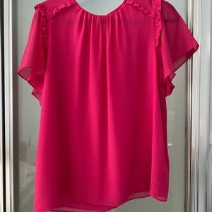 Naked Zebra Hot Pink Blouse